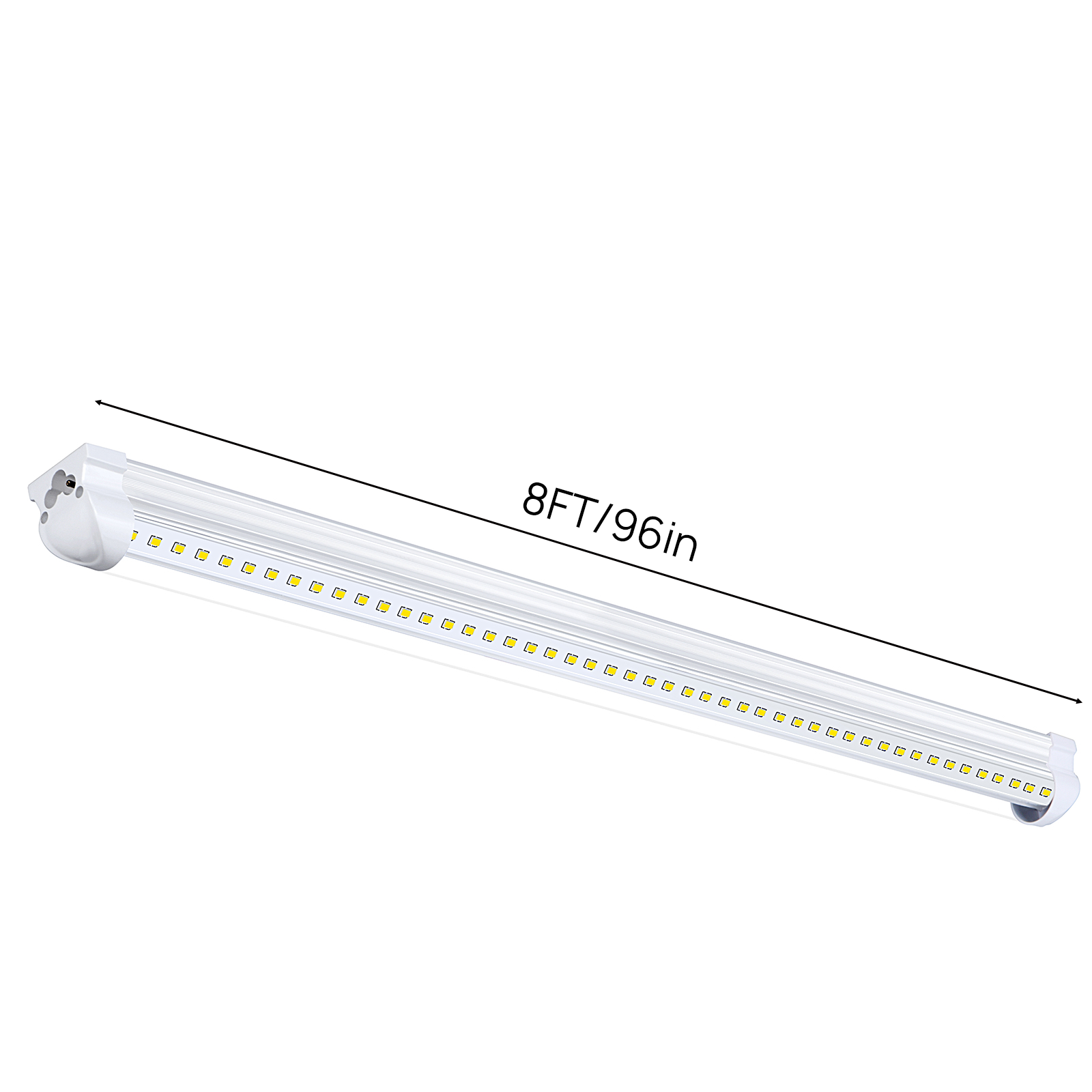LED LIGHT 777 (6-Pack) 8ft LED Shop Light Fixture, 120W 19500LM 6000K, Cold White, U Shape, Clear Cover, Hight Output, Linkable Shop Lights, T LED LIGHT 777 (6-Pack) 8ft LED Shop Light Fixture, 120W 19500LM 6000K, Cold White, U Shape, Clear Cover, Hight Output, Linkable Shop Lights, T