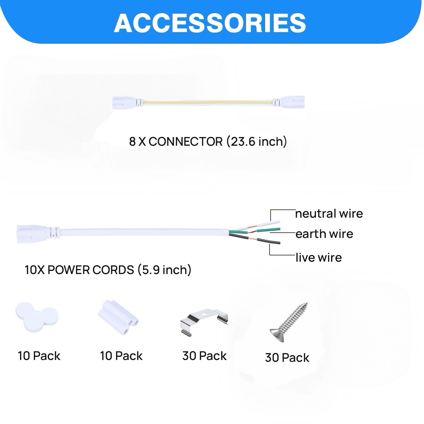 LED tube lamp installation accessories